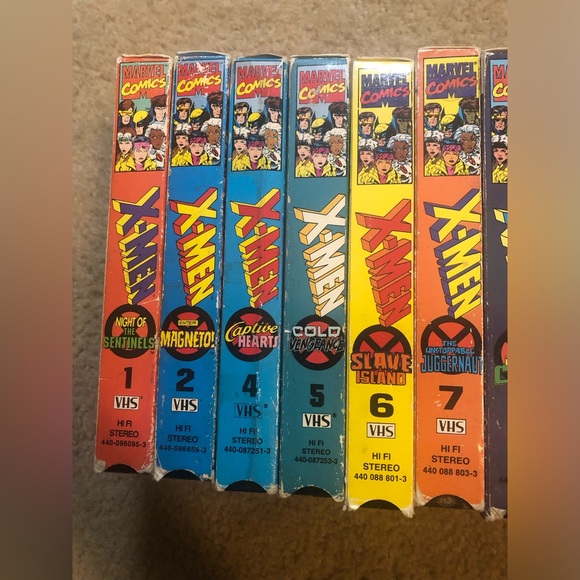X-MEN VHS Lot Of 14 VHS Tapes Vintage Marvel Comic Series 1992 - Picture 2 of 16